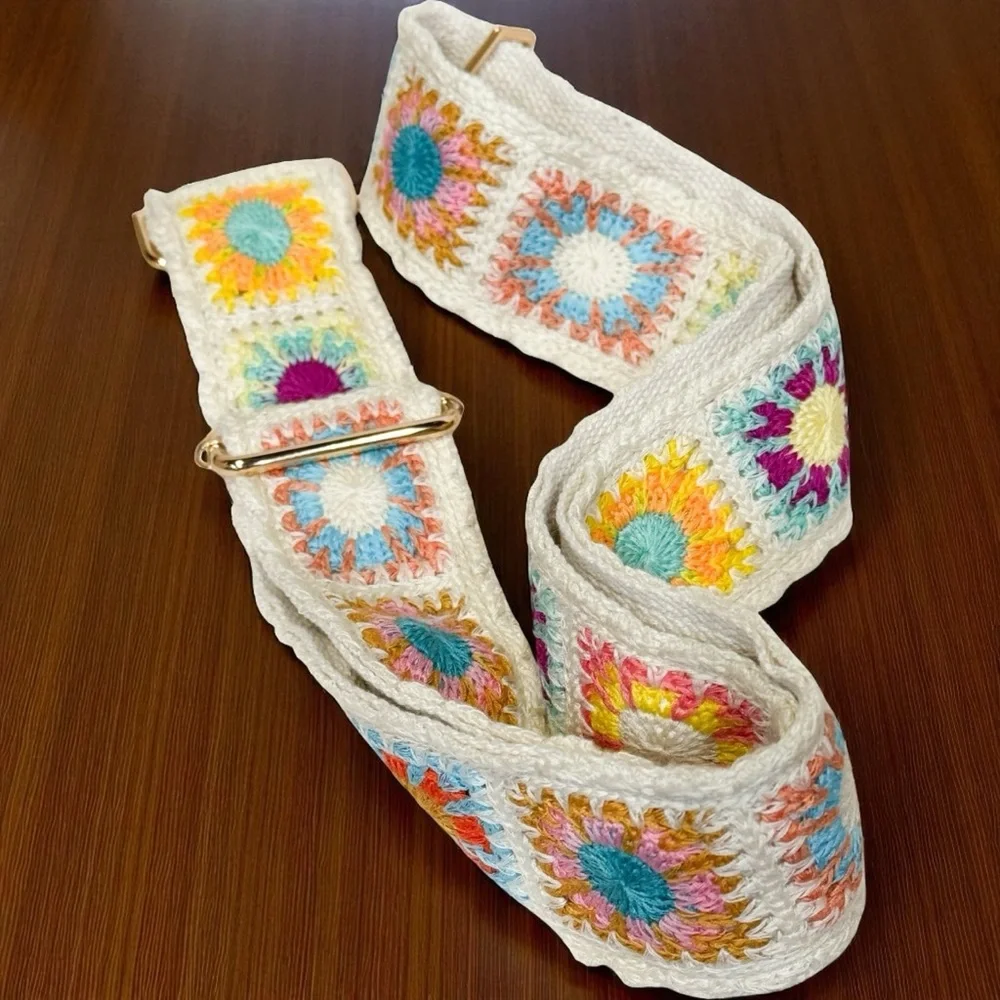 Crochet Patchwork Crossbody/Shoulder Strap